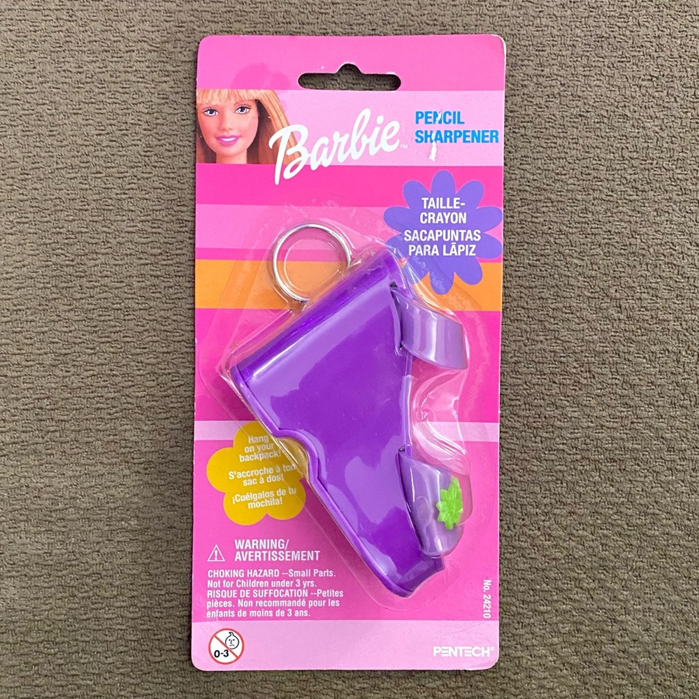 VTG Barbie wedge sandal pencil sharpener keychain